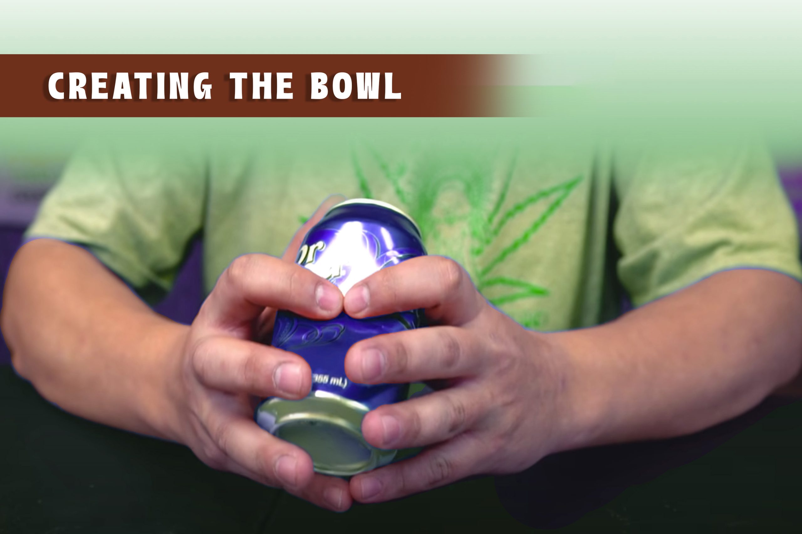 how to make a pipe with a can